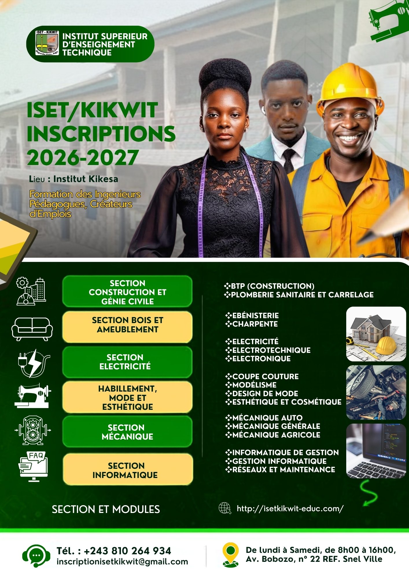 Affiche ISET Kikwit