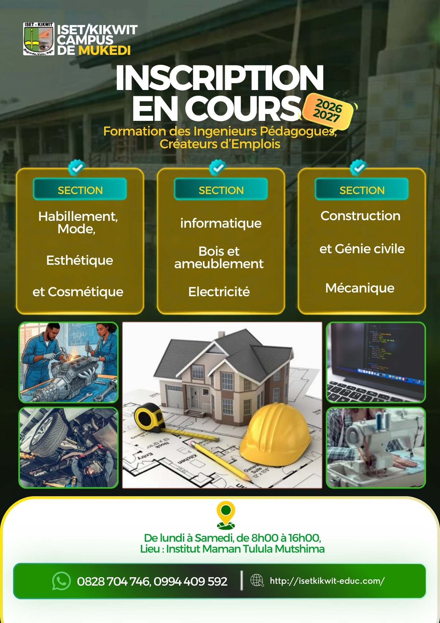 Affiche ISET Mukedi